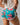 *Aqua Floral* (O.G. Cute Booty Shorts)