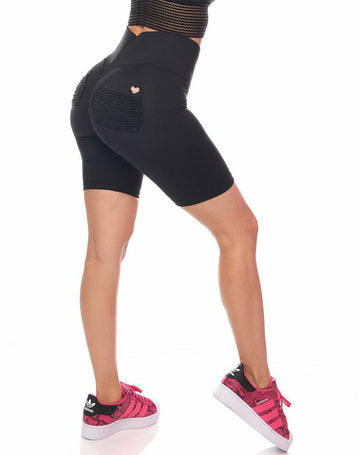 *super Blackout* (Covered Cute Booty Biker) Shorts - Active