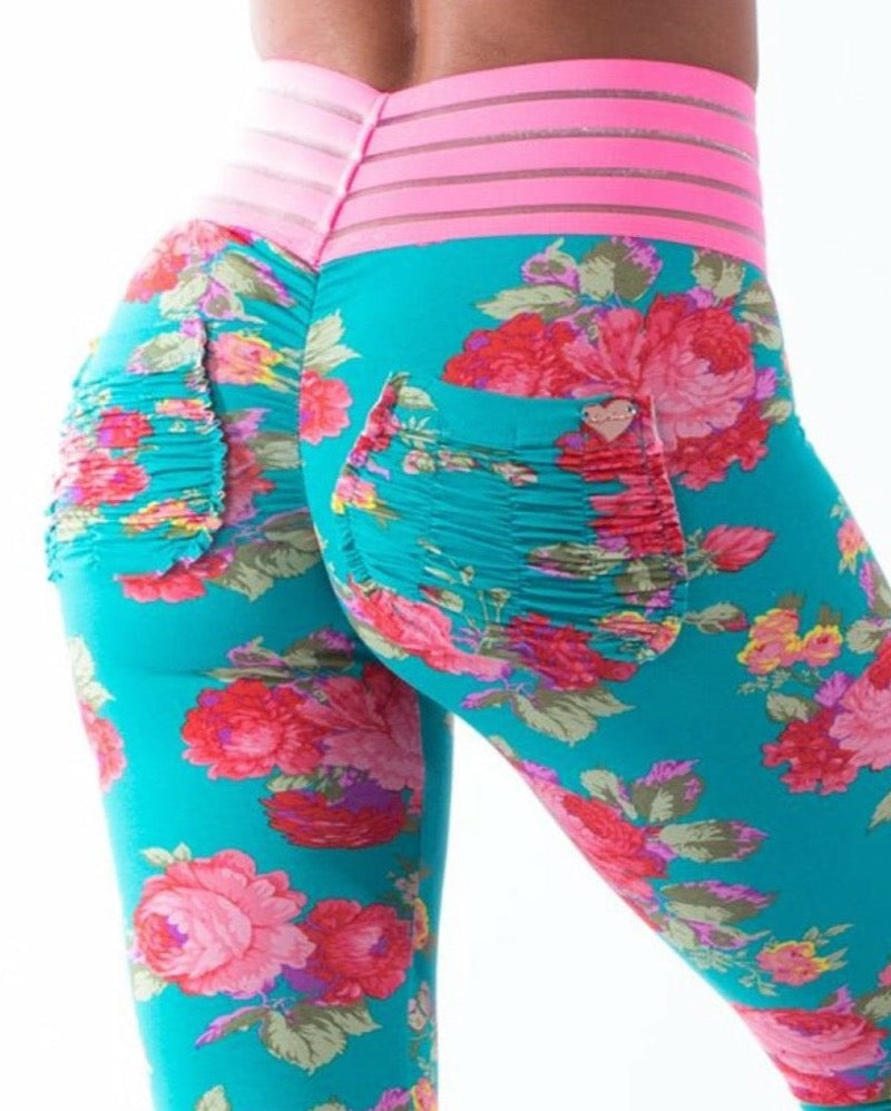Aqua Floral* (Silhouette Lifestyle Cute Booty) – Cute Booty Lounge